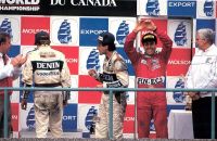 Il primo podio della Scuderia Italia, conquistato a Montreal da De Cesaris
